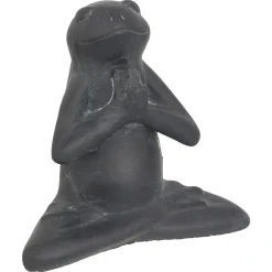 Atmosphera Statuettes, Figurines|Décoration D'Extérieur*Statuette d'extérieur Grenouille "Lia" Noir
