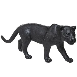 Atmosphera Statuettes, Figurines|Décoration D'Extérieur*Statuette léopard, résine Gris