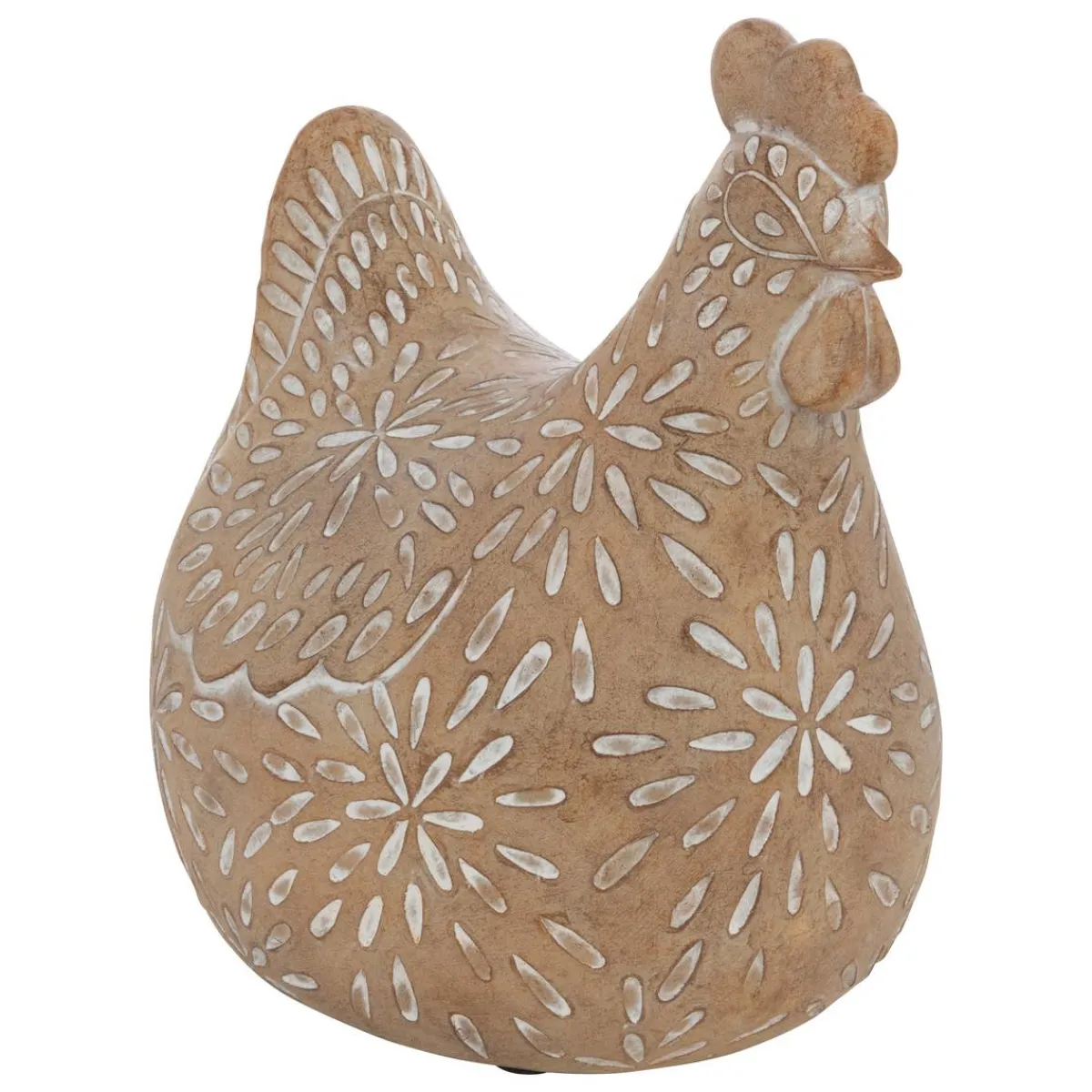 Atmosphera Statuettes, Figurines*Statuette Poule "Linda" Noir