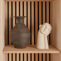 Atmosphera Objets À Poser*Statue visage "Wonj" Beige