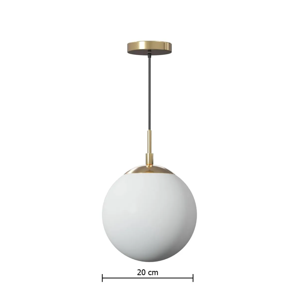Atmosphera Suspensions En Verre*Suspension boule "Dris" Blanc