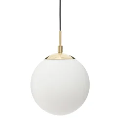 Atmosphera Suspensions En Verre*Suspension boule "Dris" Blanc