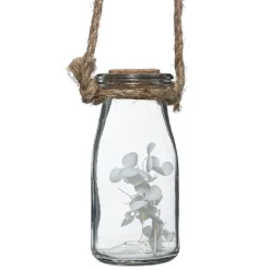 Atmosphera Fleurs Artificielles*Suspension de 4 fleurs sechées Blanc