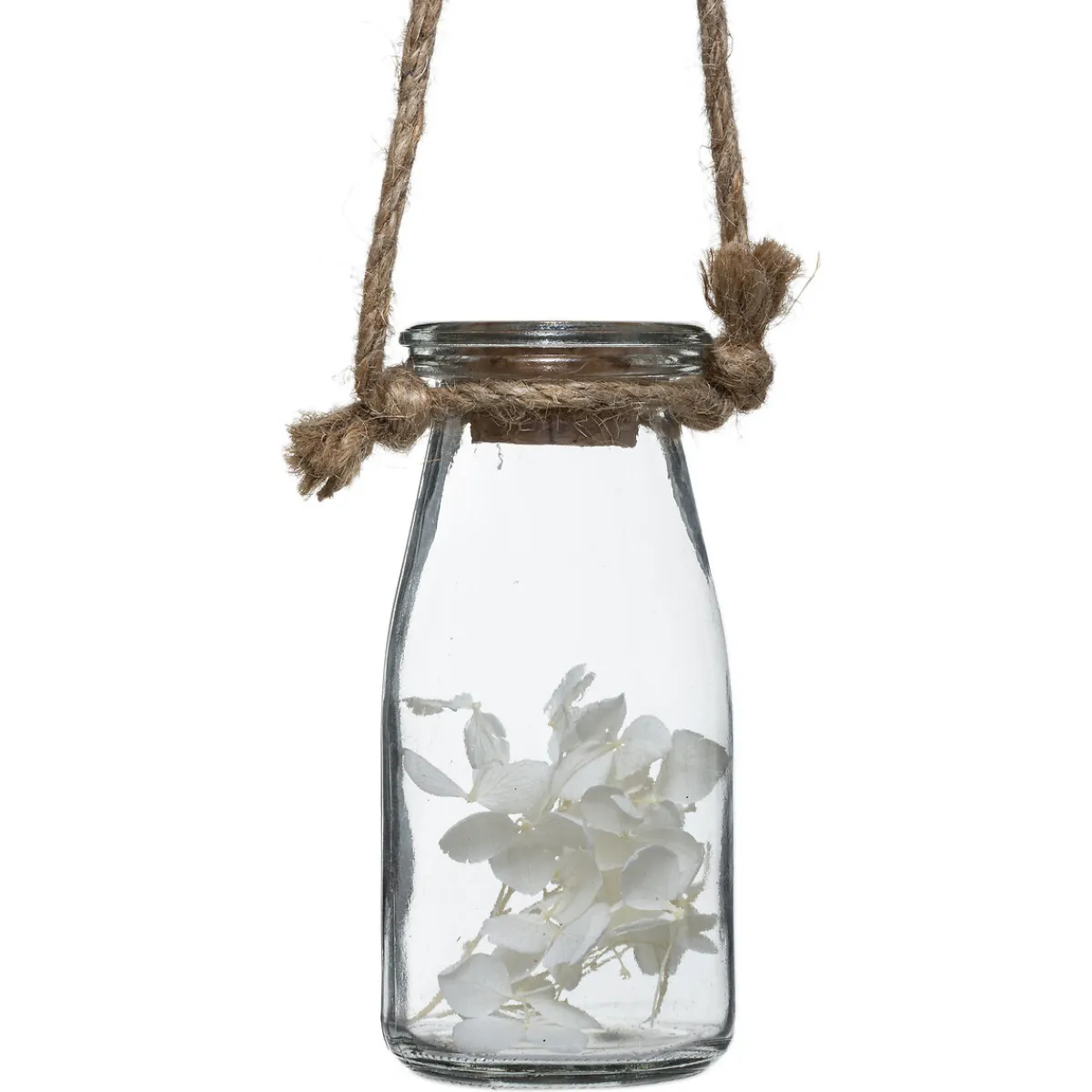Atmosphera Fleurs Artificielles*Suspension de 4 fleurs sechées Blanc