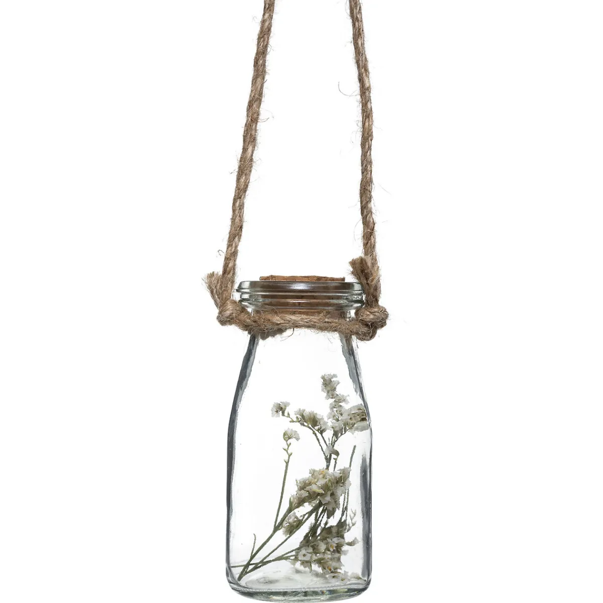 Atmosphera Fleurs Artificielles*Suspension de 4 fleurs sechées Blanc
