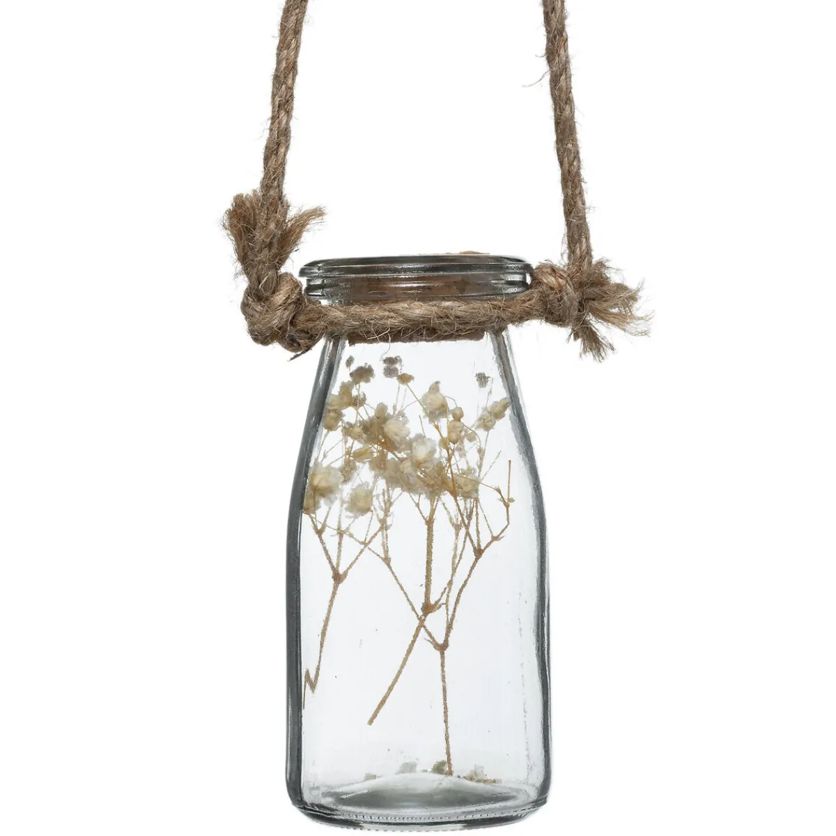 Atmosphera Fleurs Artificielles*Suspension de 4 fleurs sechées Blanc