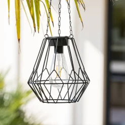 Atmosphera Suspensions En Métal*Suspension d'extérieur solaire FLAVE Noir Rouge
