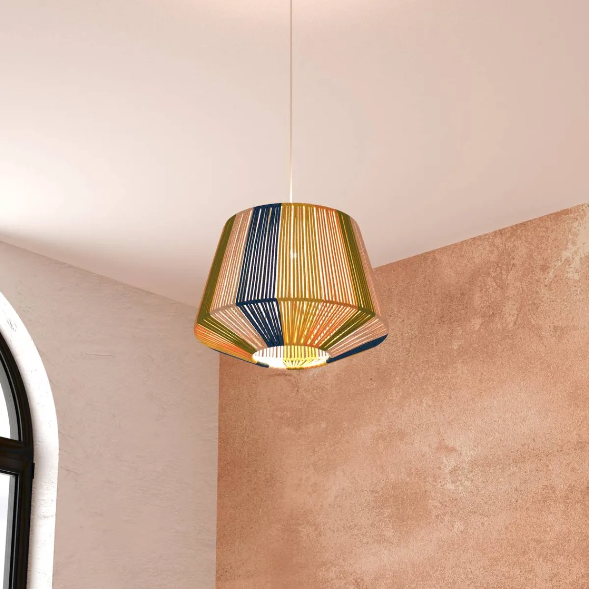 Atmosphera Suspensions En Métal*Suspension en corde "Jily" Beige
