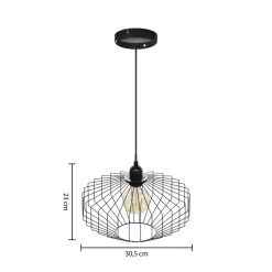Atmosphera Suspensions En Métal*Suspension filaire "Azur" Noir
