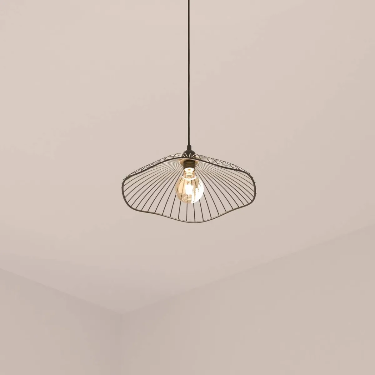 Atmosphera Suspensions En Métal*Suspension filaire "Galt" Noir