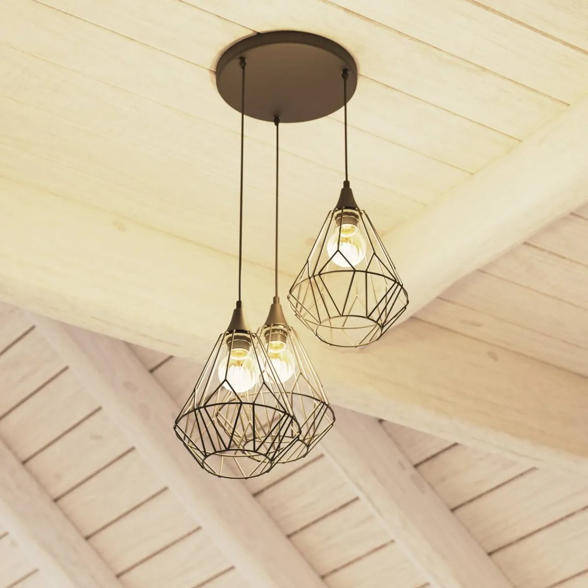 Atmosphera Suspensions En Métal*Suspension filaire "Kaore" Blanc