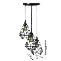 Atmosphera Suspensions En Métal*Suspension filaire "Kaore" Blanc