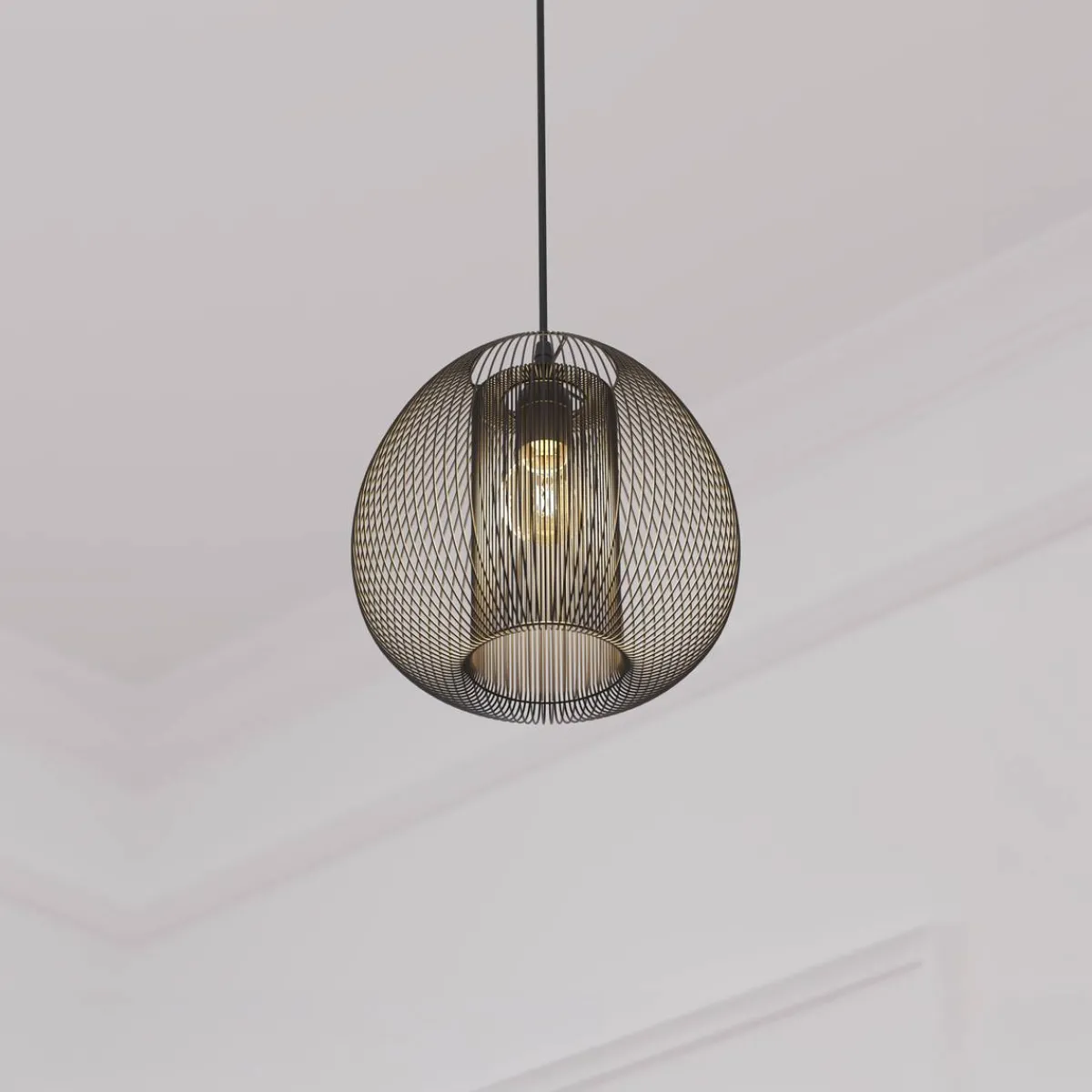 Atmosphera Suspensions En Métal*Suspension filaire "Noda" Noir