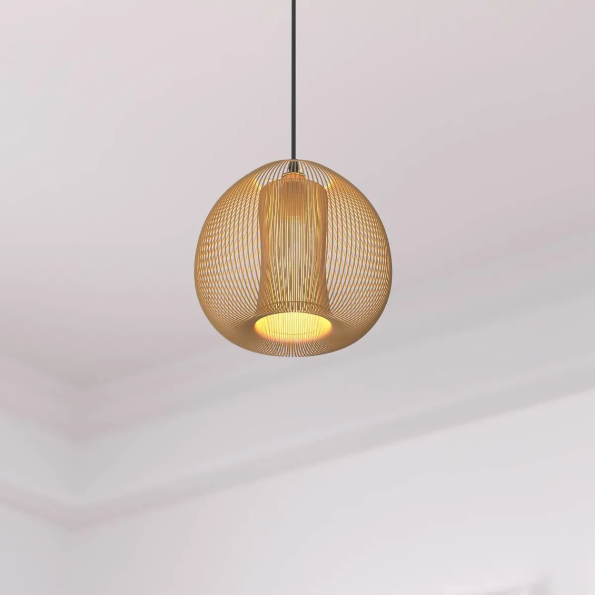Atmosphera Suspensions En Métal*Suspension filaire "Noda" Beige