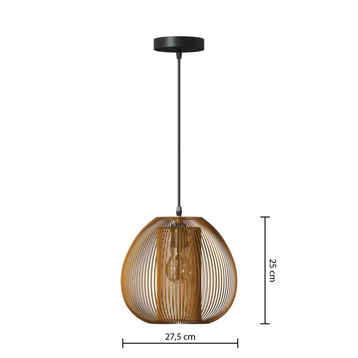 Atmosphera Suspensions En Métal*Suspension filaire "Noda" Beige