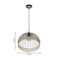 Atmosphera Suspensions En Métal*Suspension filaire "Suwa" Noir