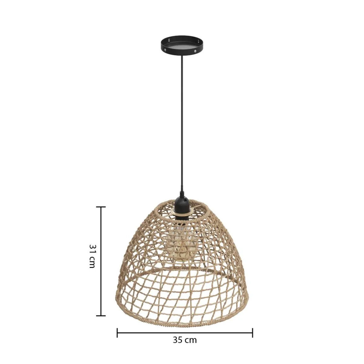 Atmosphera Suspensions Naturelles*Suspension "Jada" Noir