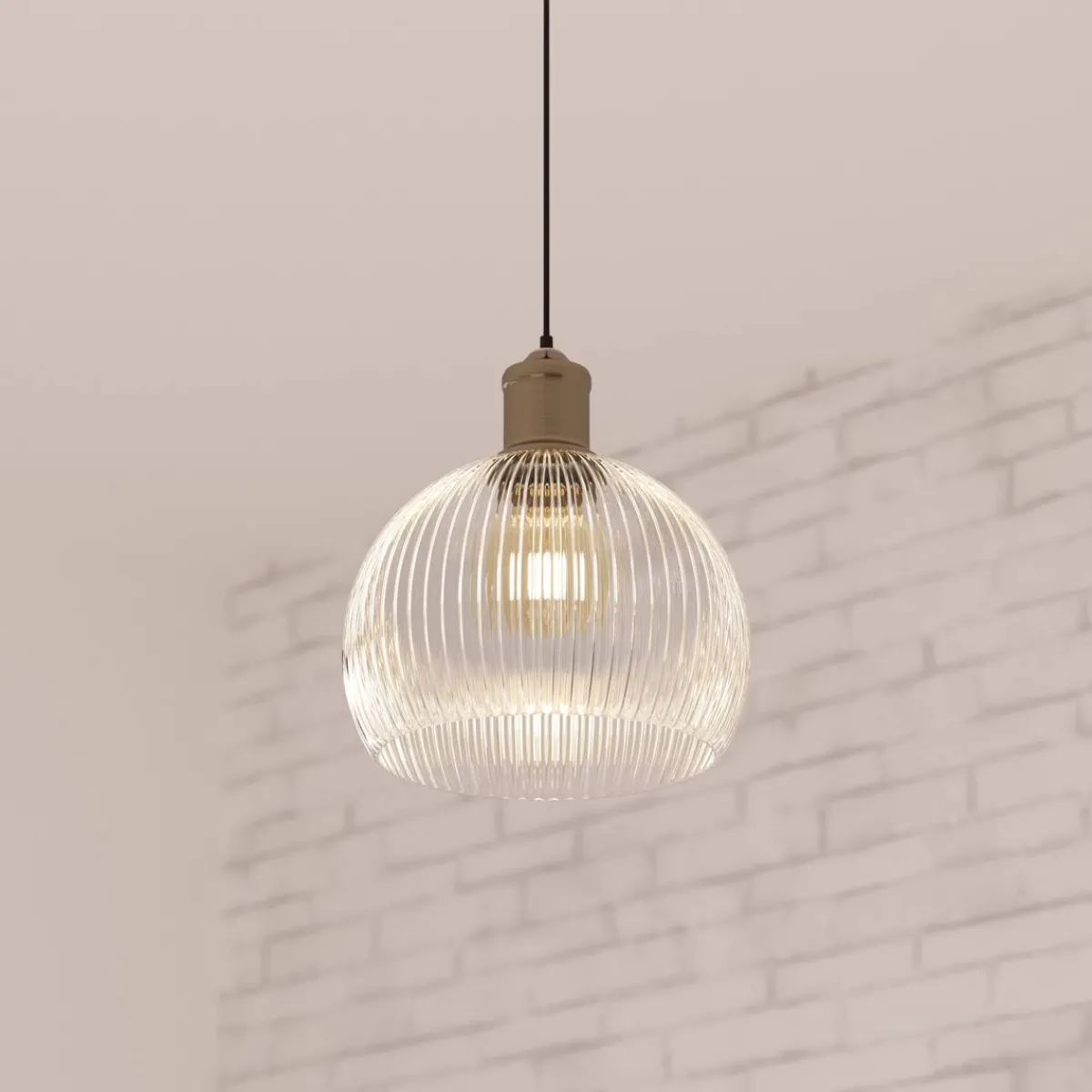 Atmosphera Suspensions En Verre*Suspension "Laye" Gris