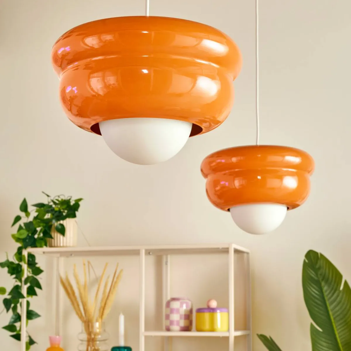 Atmosphera Suspensions En Métal*Suspension "Patty" Blanc