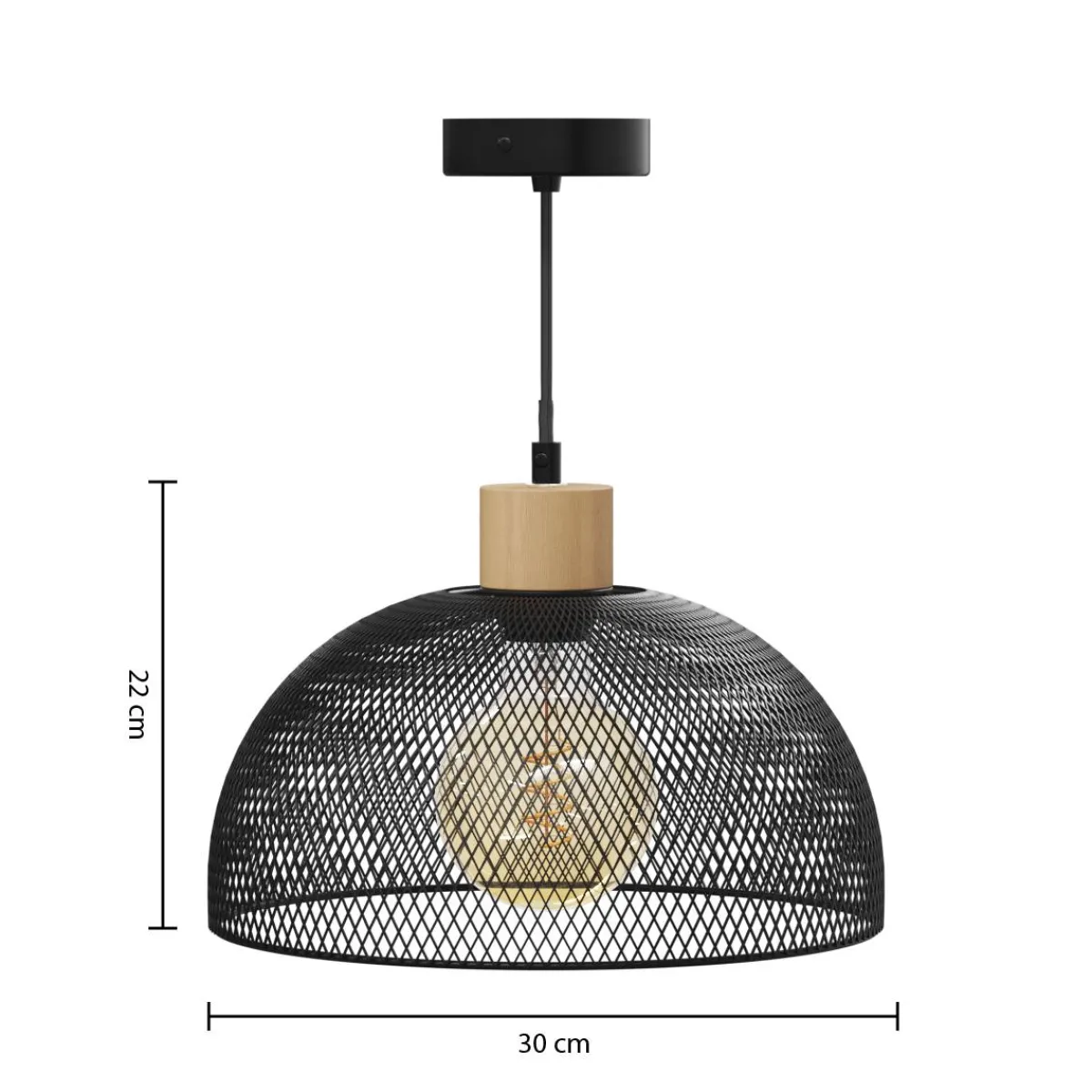 Atmosphera Suspensions En Métal*Suspension "Sam" Noir