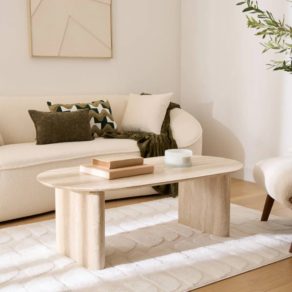 Atmosphera Tables Basses|Voir Tout *Table basse "Anaya" Blanc