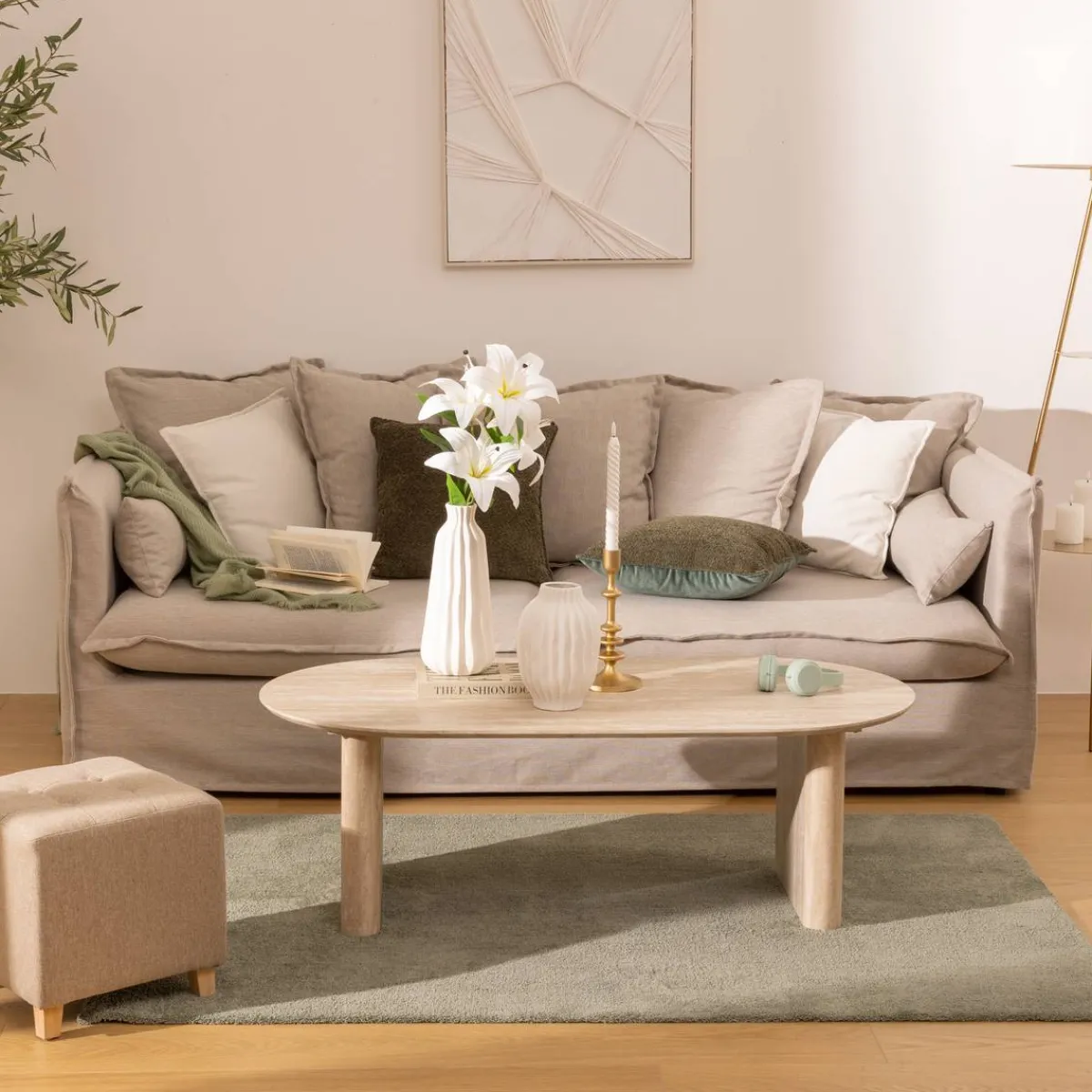 Atmosphera Tables Basses|Voir Tout *Table basse "Anaya" Blanc