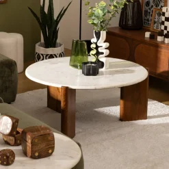Atmosphera Tables Basses|Voir Tout *Table basse "Nanda" Beige