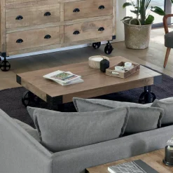 Atmosphera Tables Basses*Table basse "Silas" Ivoire