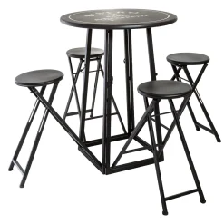 Atmosphera Mobilier D'Extérieur|Tables À Manger*Table 4 chaises d'extérieur Multicolore