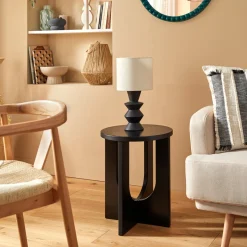 Atmosphera Tables D'Appoint*Table d'appoint "Bloom" Beige