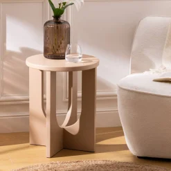 Atmosphera Tables D'Appoint*Table d'appoint "Bloom" Boisnaturel