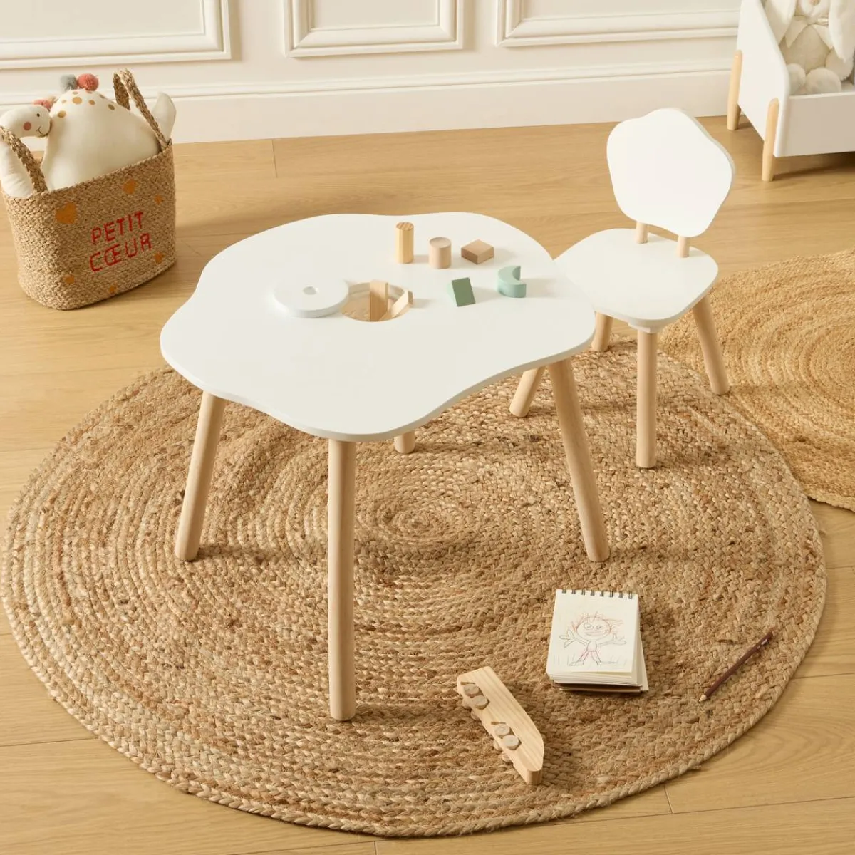 Atmosphera Tables*Table d'appoint enfant "Douceur" Motifs
