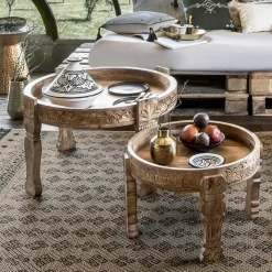 Atmosphera Tables D'Appoint*Table d'appoint "Gypsy" Noisette