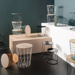 Atmosphera Tables D'Appoint*Table d'appoint "Kumi" Noir