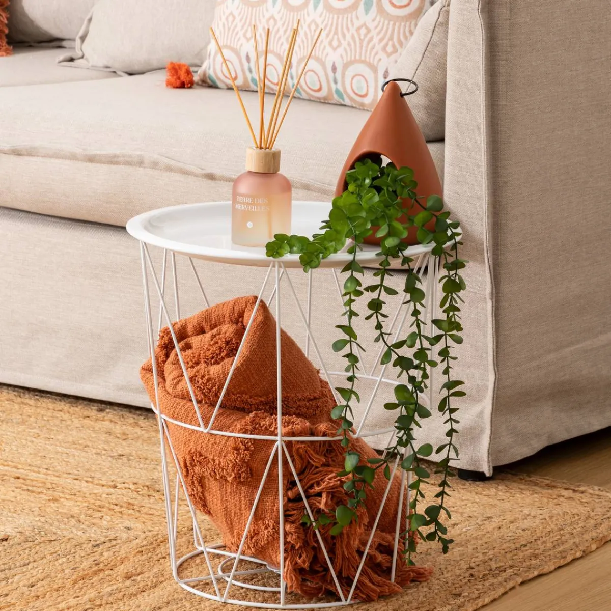 Atmosphera Tables D'Appoint*Table d'appoint "Kumi" Noir
