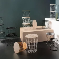 Atmosphera Tables D'Appoint*Table d'appoint "Kumi" Blanc