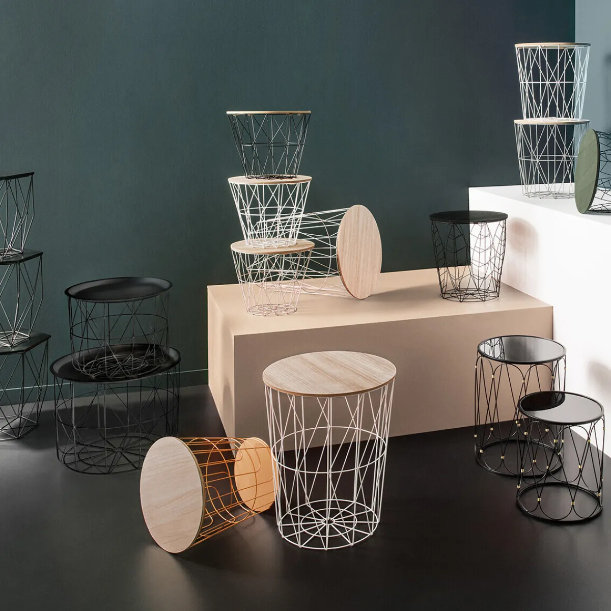 Atmosphera Tables D'Appoint*Table d'appoint "Kumi" Blanc
