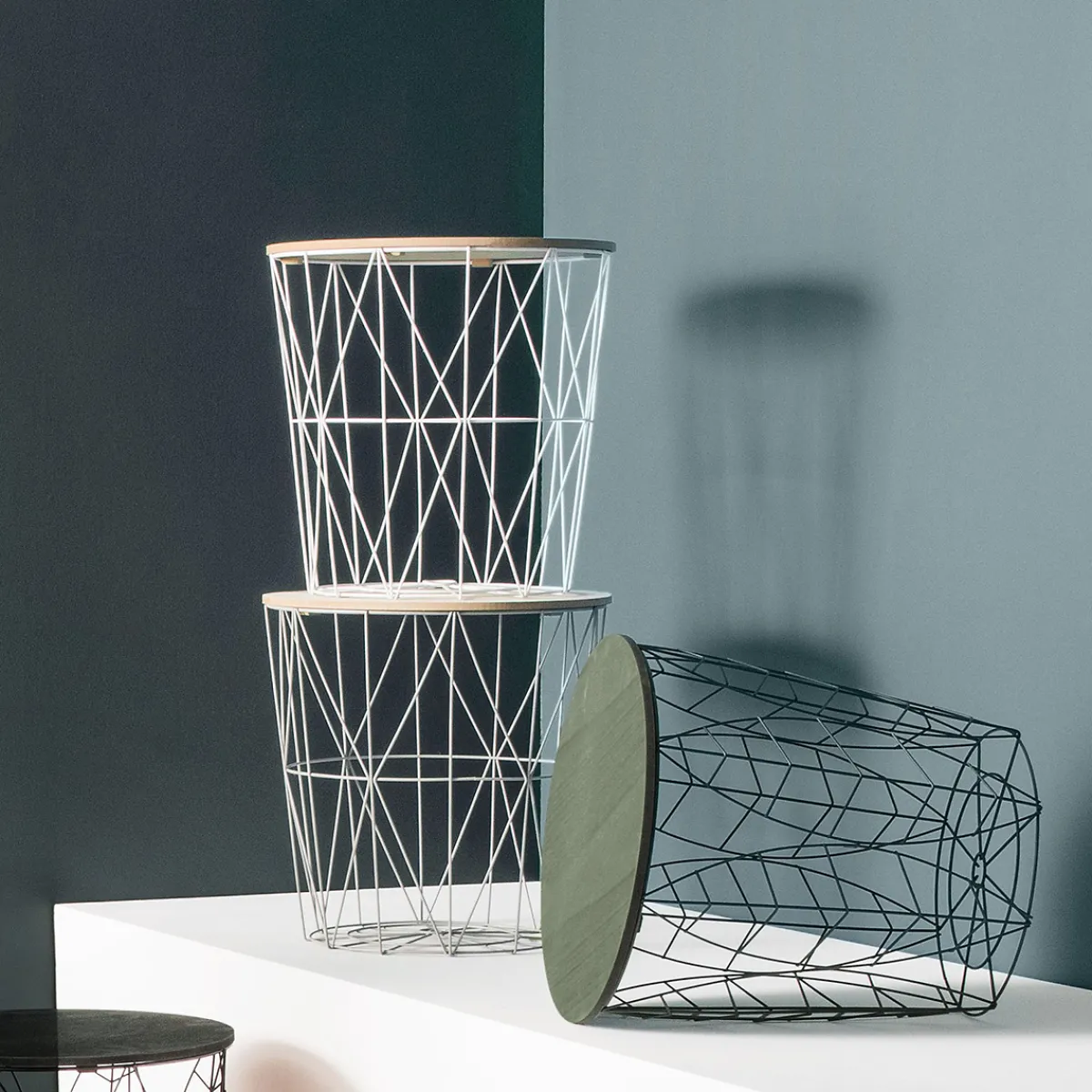 Atmosphera Tables D'Appoint*Table d'appoint "Kumi" Blanc