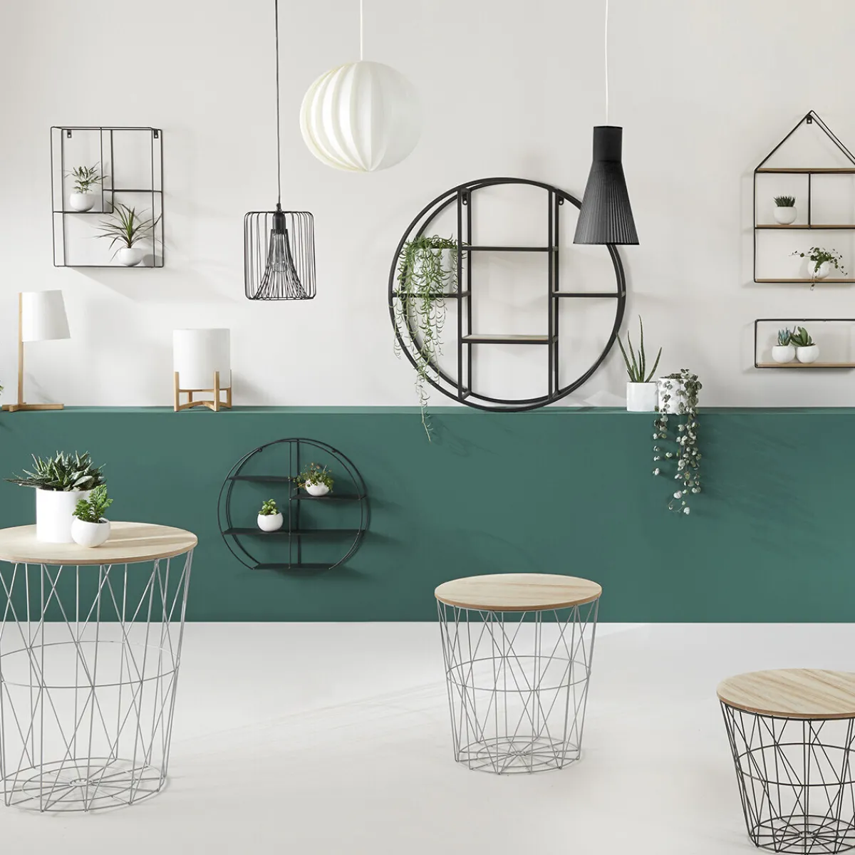Atmosphera Tables D'Appoint*Table d'appoint "Kumi" Blanc