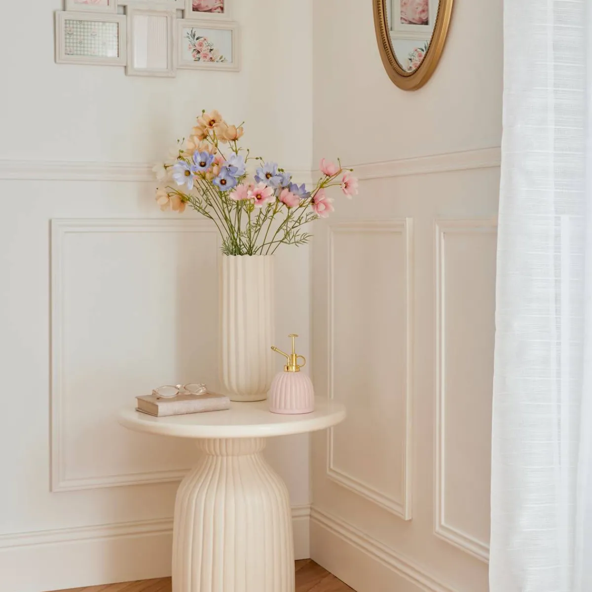 Atmosphera Voir Tout |Tables D'Appoint*Table d'appoint "Mudan" Ivoire