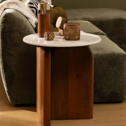 Atmosphera Tables D'Appoint*Table d'appoint "Nanda" Ivoire