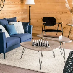 Atmosphera Tables D'Appoint*Table d'appoint "Neile" Noir