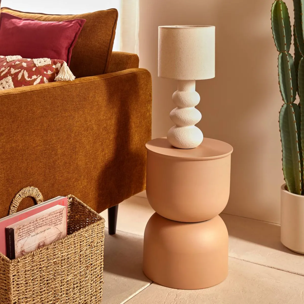 Atmosphera Tables D'Appoint*Table d'appoint "Palomba" Noisette