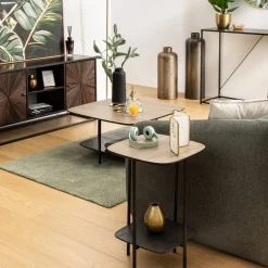 Atmosphera Tables D'Appoint*Table d'appoint 1 étagère "Hodia" Blanc