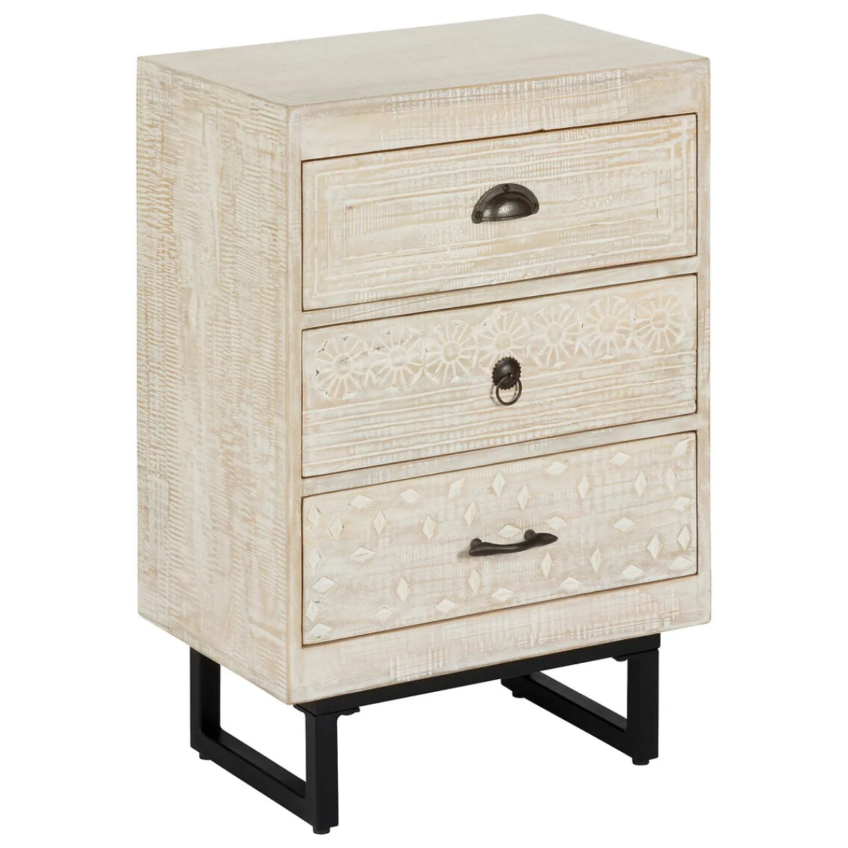 Atmosphera Tables De Chevet*Table de chevet "Ajay" Boisnaturel