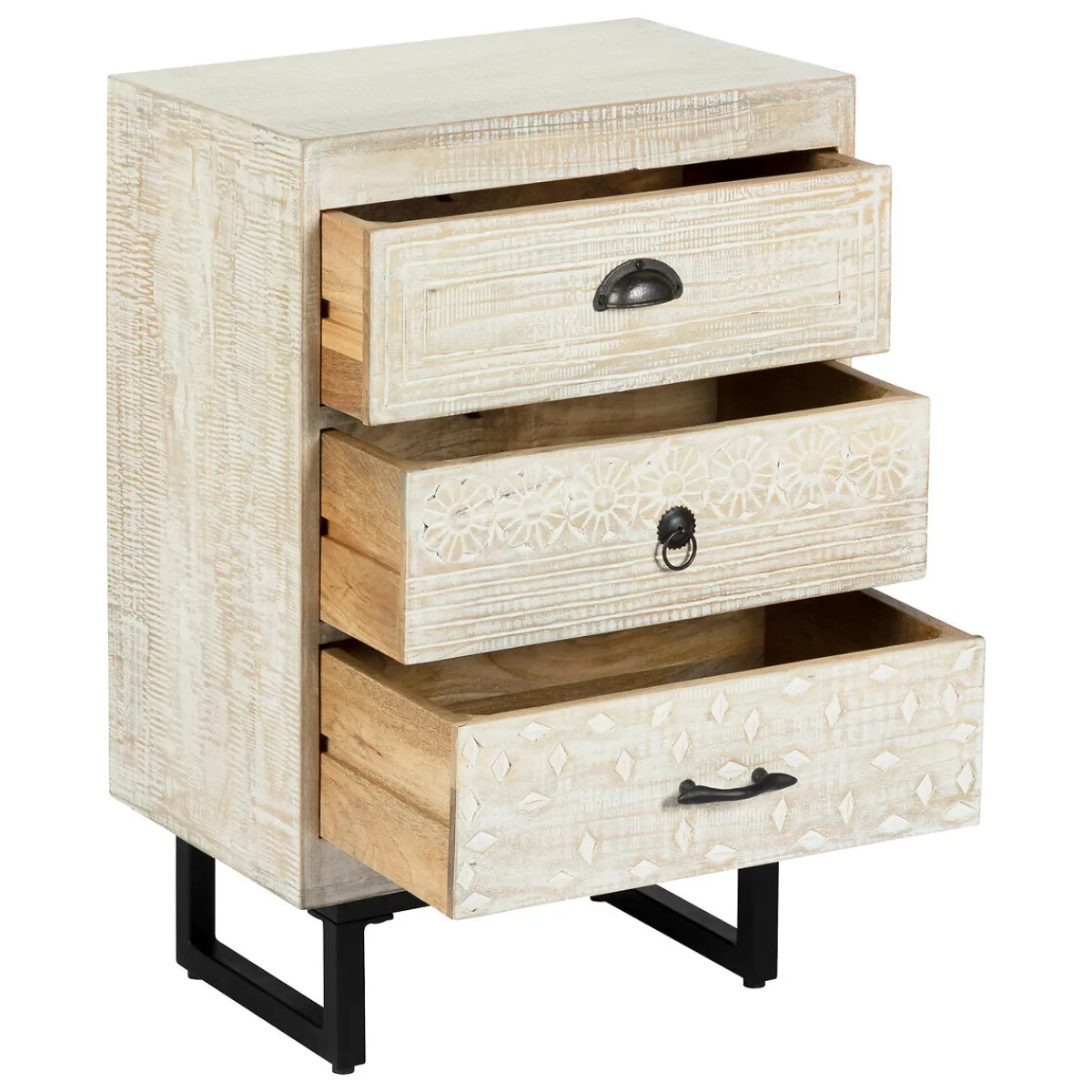 Atmosphera Tables De Chevet*Table de chevet "Ajay" Boisnaturel