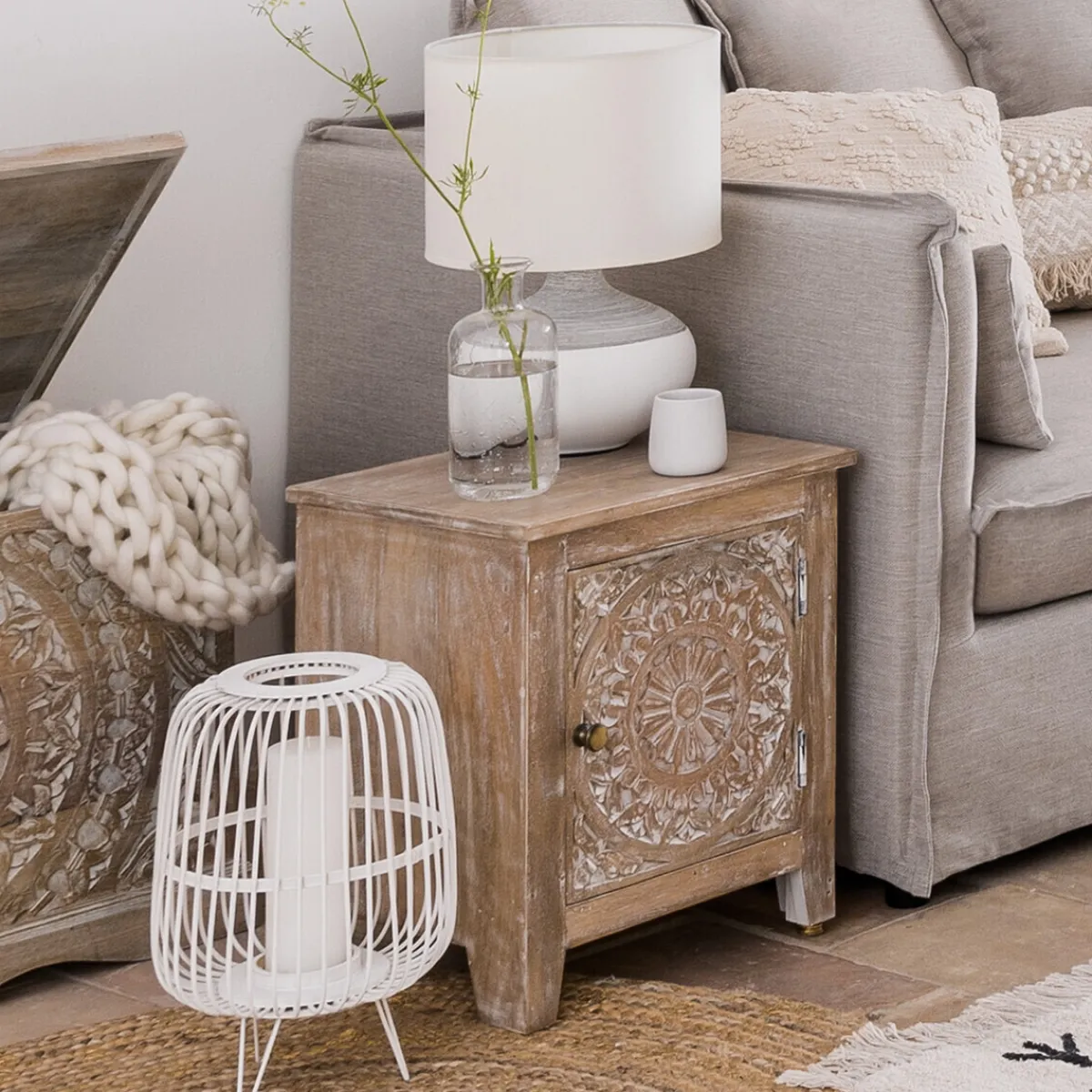 Atmosphera Tables De Chevet*Table de chevet "Shirel" Vertolive