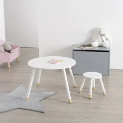Atmosphera Tables*Table enfant "Douceur" Blanc