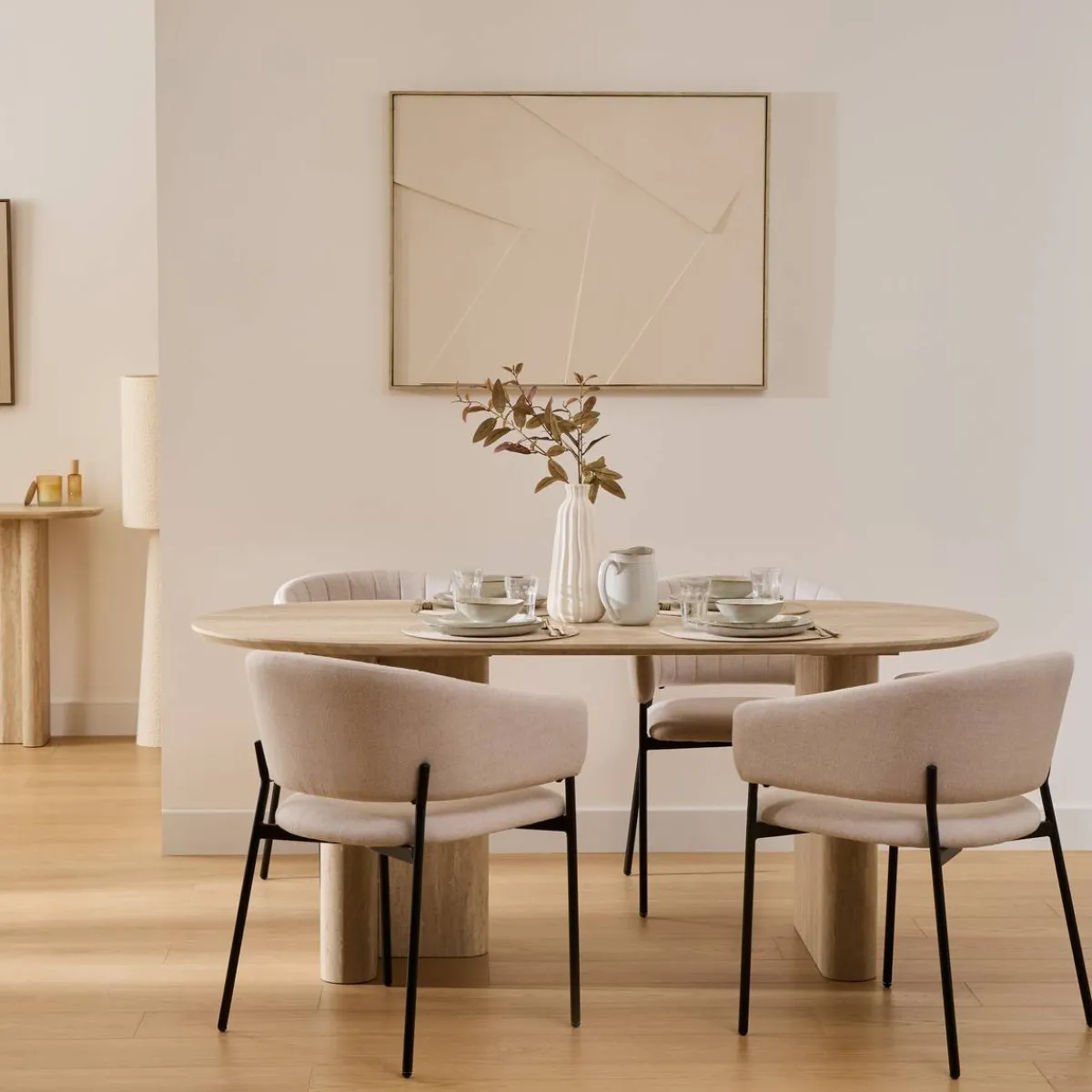 Atmosphera Tables À Manger|Tables À Manger*Table à manger "Anaya" Beige