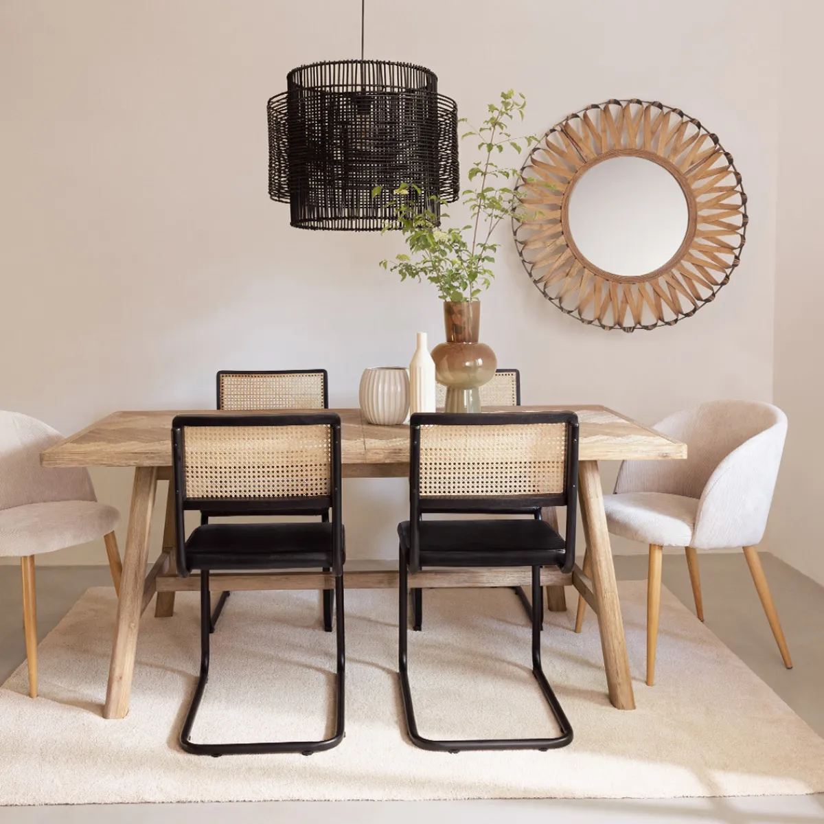 Atmosphera Tables À Manger|Tables À Manger*Table à manger extensible "Aeris" Blanc
